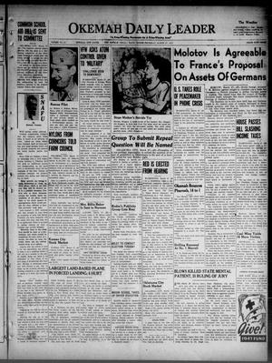 Okemah Daily Leader (Okemah, Okla.), Vol. 20, No. 90, Ed. 1 Thursday, March 27, 1947