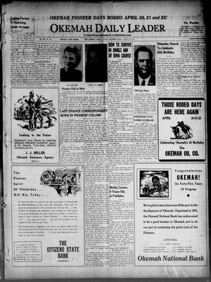 Okemah Daily Leader (Okemah, Okla.), Vol. 20, No. 107, Ed. 1 Sunday, April 20, 1947