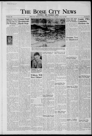 Primary view of object titled 'The Boise City News (Boise City, Okla.), Vol. 53, No. 21, Ed. 1 Thursday, November 16, 1950'.