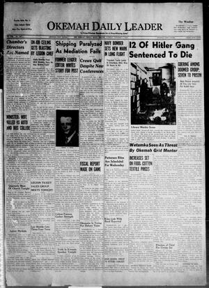 Okemah Daily Leader (Okemah, Okla.), Vol. 19, No. 225, Ed. 1 Tuesday, October 1, 1946