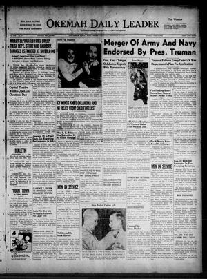 Okemah Daily Leader (Okemah, Okla.), Vol. 19, No. 21, Ed. 1 Wednesday, December 19, 1945