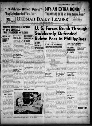 Okemah Daily Leader (Okemah, Okla.), Vol. 18, No. 126, Ed. 1 Tuesday, May 15, 1945