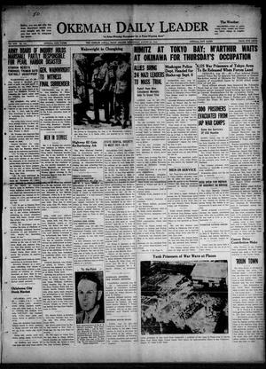 Okemah Daily Leader (Okemah, Okla.), Vol. 17, No. 196, Ed. 1 Wednesday, August 29, 1945