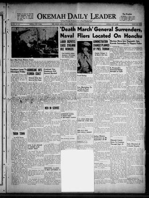 Okemah Daily Leader (Okemah, Okla.), Vol. 17, No. 209, Ed. 1 Sunday, September 16, 1945