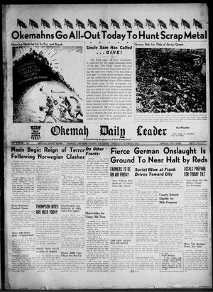 Okemah Daily Leader (Okemah, Okla.), Vol. 17, No. 251, Ed. 1 Thursday, October 8, 1942