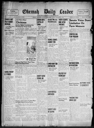 Okemah Daily Leader (Okemah, Okla.), Vol. 13, No. 15, Ed. 1 Tuesday, December 7, 1937