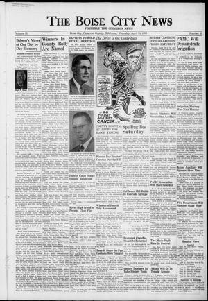 Primary view of object titled 'The Boise City News (Boise City, Okla.), Vol. 55, No. 43, Ed. 1 Thursday, April 16, 1953'.
