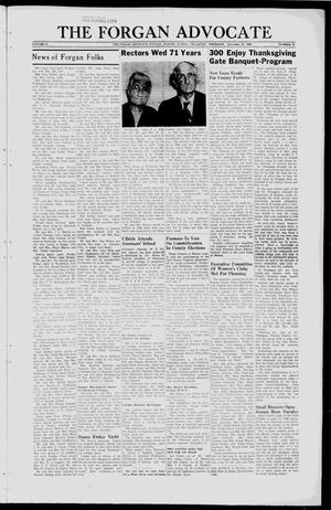 Primary view of object titled 'The Forgan Advocate (Forgan, Okla.), Vol. 22, No. 31, Ed. 1 Thursday, November 24, 1949'.