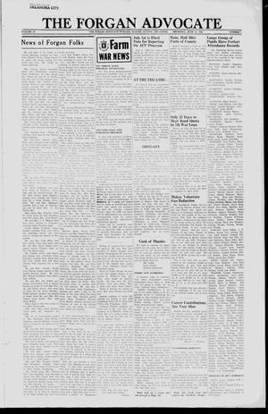 Primary view of object titled 'The Forgan Advocate (Forgan, Okla.), Vol. 18, No. 7, Ed. 1 Thursday, June 14, 1945'.