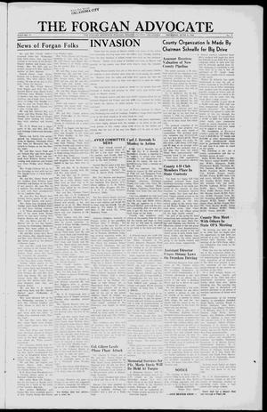Primary view of object titled 'The Forgan Advocate (Forgan, Okla.), Vol. 17, No. 6, Ed. 1 Thursday, June 8, 1944'.