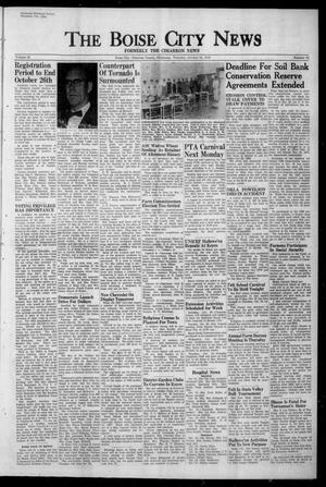 Primary view of object titled 'The Boise City News (Boise City, Okla.), Vol. 59, No. 18, Ed. 1 Thursday, October 18, 1956'.