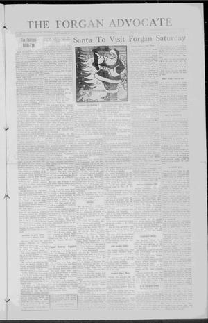 Primary view of object titled 'The Forgan Advocate (Forgan, Okla.), Vol. 8, No. 10, Ed. 1 Thursday, December 20, 1934'.