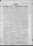 Newspaper: The Forgan Advocate (Forgan, Okla.), Vol. 5, No. 23, Ed. 1 Thursday, …