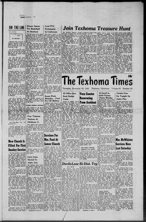 Primary view of object titled 'The Texhoma Times (Texhoma, Okla.), Vol. 60, No. 18, Ed. 1 Thursday, November 29, 1962'.
