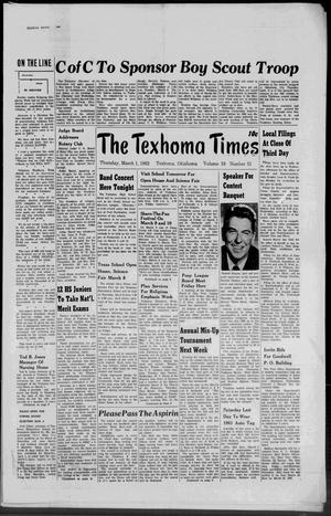 The Texhoma Times (Texhoma, Okla.), Vol. 59, No. 31, Ed. 1 Thursday, March 1, 1962