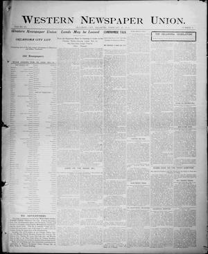 Western Newspaper Union. (Oklahoma City, Okla.), Vol. 3, No. 9, Ed. 1 Saturday, February 28, 1903