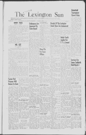 Primary view of object titled 'The Lexington Sun (Lexington, Okla.), Vol. 25, No. 10, Ed. 1 Thursday, March 7, 1957'.