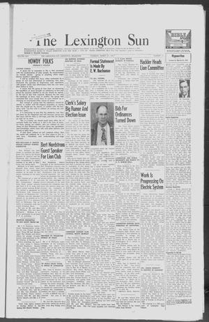 The Lexington Sun (Lexington, Okla.), Vol. 25, No. 12, Ed. 1 Thursday, March 21, 1957