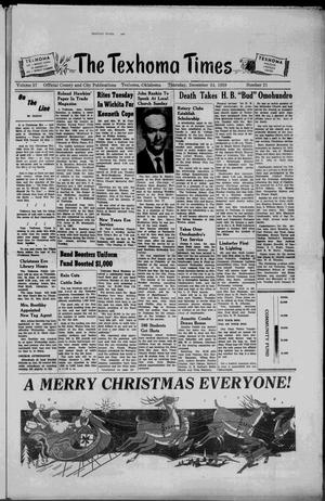The Texhoma Times (Texhoma, Okla.), Vol. 57, No. 21, Ed. 1 Thursday, December 24, 1959