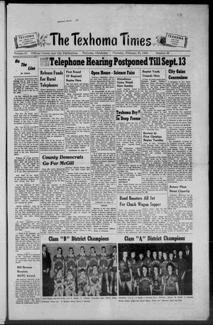 The Texhoma Times (Texhoma, Okla.), Vol. 57, No. 30, Ed. 1 Thursday, February 25, 1960