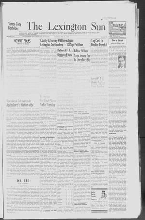 The Lexington Sun (Lexington, Okla.), Vol. 26, No. 9, Ed. 1 Thursday, February 27, 1958