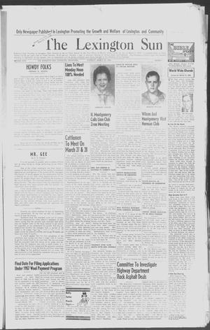 The Lexington Sun (Lexington, Okla.), Vol. 26, No. 12, Ed. 1 Thursday, March 20, 1958