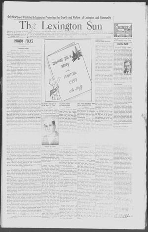 The Lexington Sun (Lexington, Okla.), Vol. 26, No. 1, Ed. 1 Thursday, January 1, 1959
