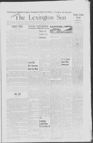 The Lexington Sun (Lexington, Okla.), Vol. 26, No. 10, Ed. 1 Thursday, March 5, 1959