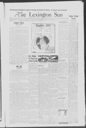 The Lexington Sun (Lexington, Okla.), Vol. 26, No. 13, Ed. 1 Thursday, March 26, 1959