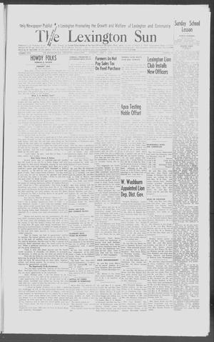 The Lexington Sun (Lexington, Okla.), Vol. 26, No. 24, Ed. 1 Thursday, June 11, 1959