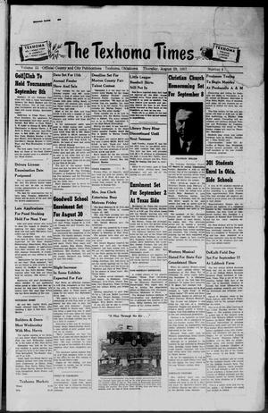The Texhoma Times (Texhoma, Okla.), Vol. 55, No. 4, Ed. 1 Thursday, August 29, 1957