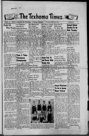 The Texhoma Times (Texhoma, Okla.), Vol. 55, No. 33, Ed. 1 Thursday, March 20, 1958