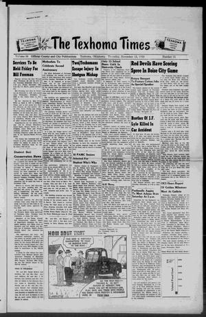 The Texhoma Times (Texhoma, Okla.), Vol. 56, No. 15, Ed. 1 Thursday, November 13, 1958