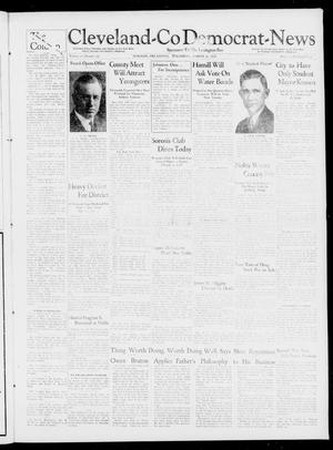 Primary view of object titled 'Cleveland-Co Democrat-News (Norman, Okla.), Vol. 6, No. 22, Ed. 1 Thursday, March 21, 1929'.