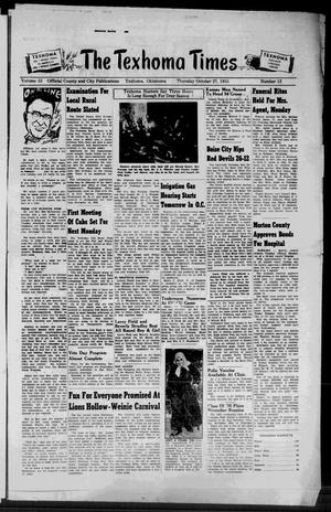 The Texhoma Times (Texhoma, Okla.), Vol. 53, No. 12, Ed. 1 Thursday, October 27, 1955