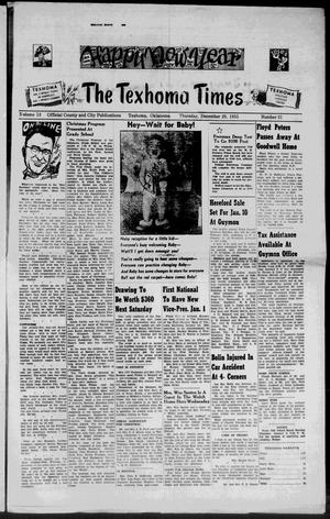 Primary view of object titled 'The Texhoma Times (Texhoma, Okla.), Vol. 53, No. 21, Ed. 1 Thursday, December 29, 1955'.