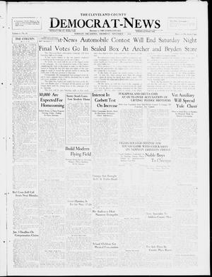 The Cleveland County Democrat-News (Norman, Okla.), Vol. 6, No. 85, Ed. 1 Thursday, November 7, 1929