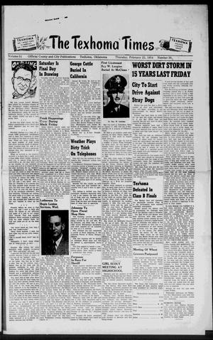 The Texhoma Times (Texhoma, Okla.), Vol. 51, No. 30, Ed. 1 Thursday, February 25, 1954