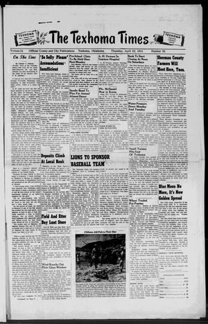 The Texhoma Times (Texhoma, Okla.), Vol. 51, No. 38, Ed. 1 Thursday, April 22, 1954