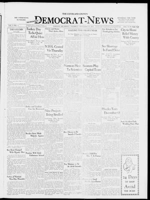 Primary view of object titled 'The Cleveland County Democrat-News (Norman, Okla.), Vol. 9, No. 14, Ed. 1 Thursday, November 24, 1932'.