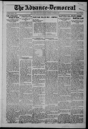 Primary view of object titled 'The Advance-Democrat (Stillwater, Okla.), Vol. 32, No. 1, Ed. 1 Thursday, September 20, 1923'.