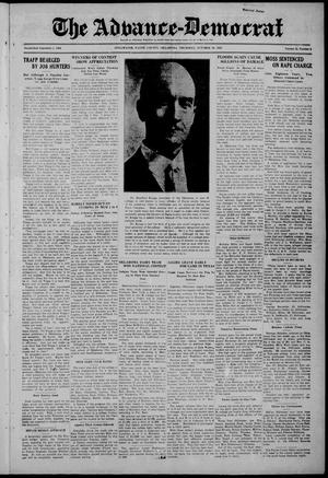 The Advance-Democrat (Stillwater, Okla.), Vol. 32, No. 5, Ed. 1 Thursday, October 18, 1923