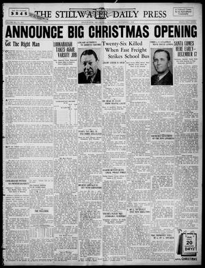 The Stillwater Daily Press (Stillwater, Okla.), Vol. 29, No. 284, Ed. 1 Thursday, December 1, 1938