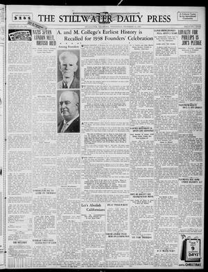 The Stillwater Daily Press (Stillwater, Okla.), Vol. 29, No. 295, Ed. 1 Wednesday, December 14, 1938