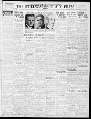 The Stillwater Daily Press (Stillwater, Okla.), Vol. 30, No. 57, Ed. 1 Tuesday, March 7, 1939