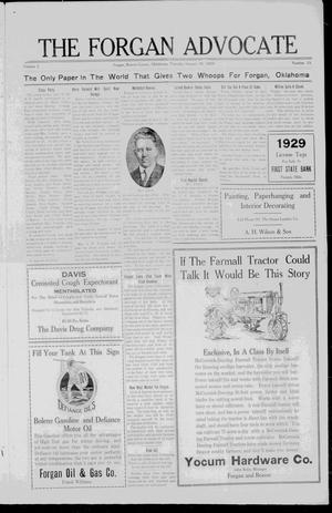 The Forgan Advocate (Forgan, Okla.), Vol. 2, No. 15, Ed. 1 Thursday, January 31, 1929