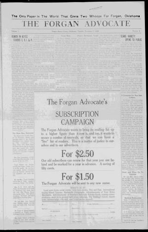 The Forgan Advocate (Forgan, Okla.), Vol. 3, No. 3, Ed. 1 Thursday, November 7, 1929
