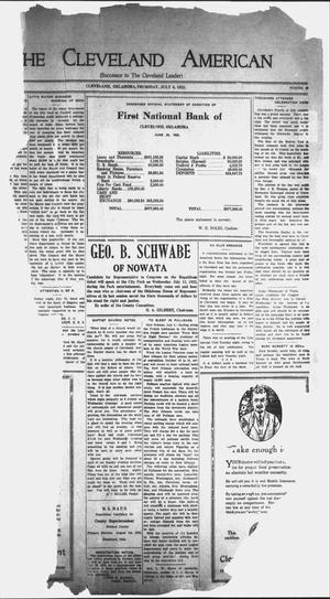 The Cleveland American (Cleveland, Okla.), No. 49, Ed. 1 Thursday, July 6, 1922