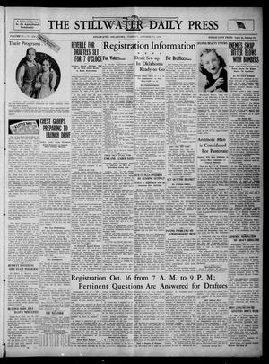 The Stillwater Daily Press (Stillwater, Okla.), Vol. 31, No. 248, Ed. 1 Tuesday, October 15, 1940