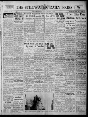 The Stillwater Daily Press (Stillwater, Okla.), Vol. 31, No. 222, Ed. 1 Sunday, September 15, 1940